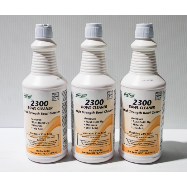 THREE NEW 2300 HIGH STRENGTH BOWL CLEANER