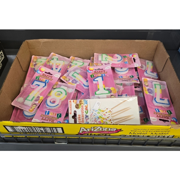 ASSORTED NUMBER BIRTHDAY CANDLES