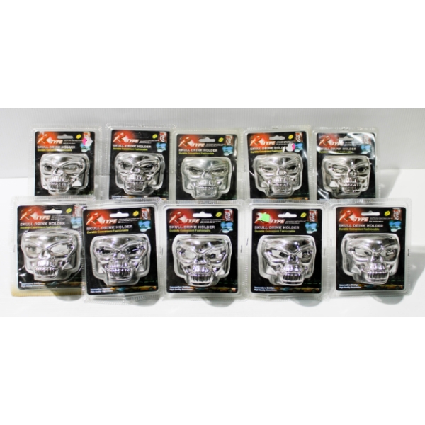 10 SKULL DRINK HOLDERS