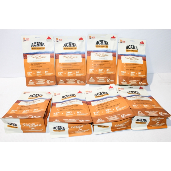 8 X 12 OZ HIGH END WILD PRAIRIE TRAVEL SIZE DOG FOOD 