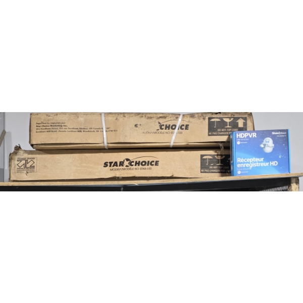 TWO NEW STAR CHOICE MODEL STAR 100 W/ RECIEVER