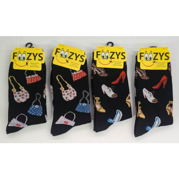4 NEW FOOZYS SOCKS PURSES & SHOES
