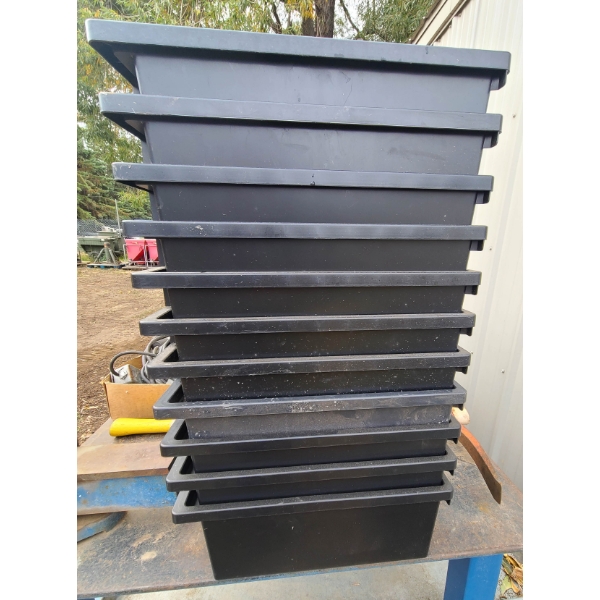 11 PRINCESS AUTO PARTS BINS - 12" X 15" X 6" H