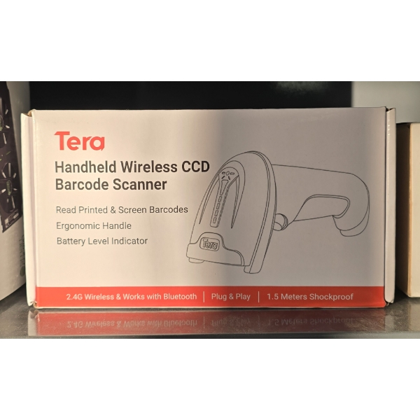 TERA HANDHELD WIRELESS CCD BARCODE SCANNER