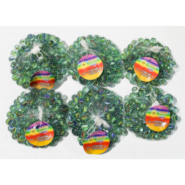 6 X 100+2 VINT. SUNNY DAYZ MARBLES - NEW OLD STOCK