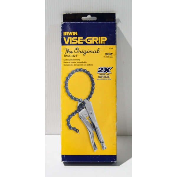 NEW IRWIN VISE-GRIP LOCKING CHAIN CLAMP