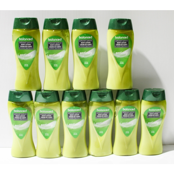 10 X 413ML BALANCED BODY LOTION - ENTIRELY