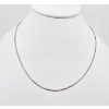 Image 1 : 10K WHITE GOLD 18" BOX CHAIN NECKLACE