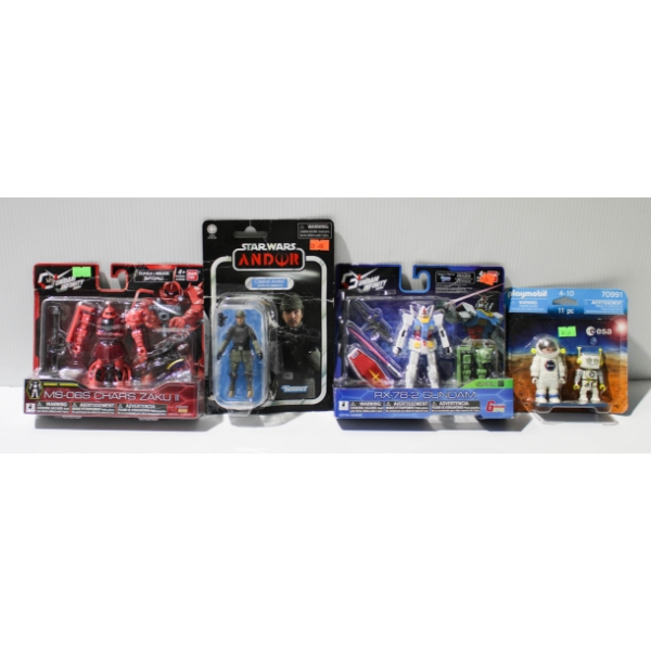 4 NEW ASST. ACTION FIGURES - STAR WARS ETC.