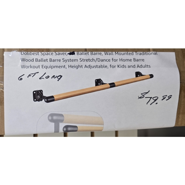 SPACE SAVER BALLET WALL MOUNT STRETCH BAR