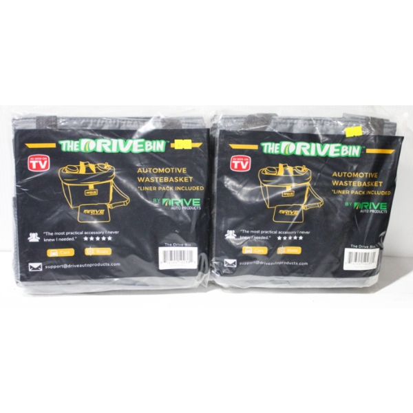 2 NEW THE DRIVE BIN AUTOMOTIVE WASTEBASKET