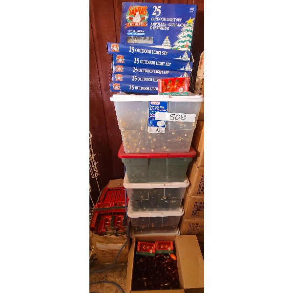 ASST OUTDOOR LIGHT SETS & REPLACEMENT BULBS
