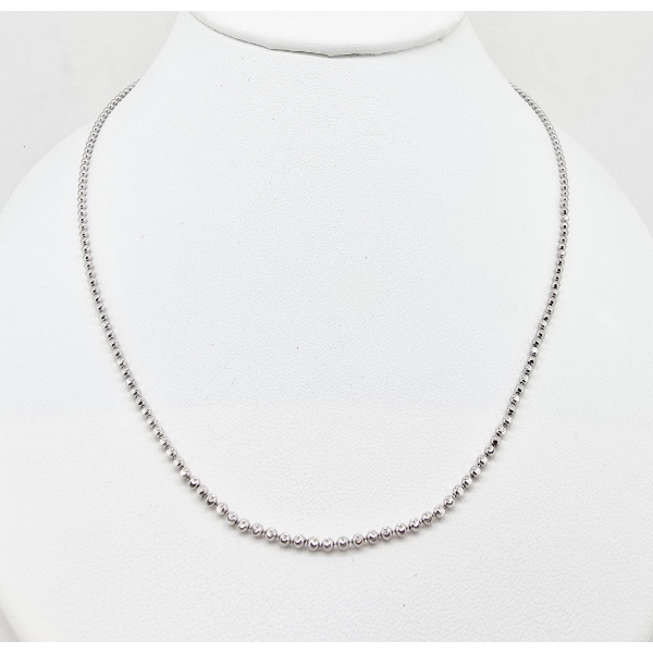 10K WHITE GOLD 28" NECKLACE
