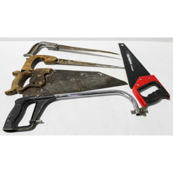 ASST. SAWS - HAND SAWS - HACK SAW - WOOD SAW ETC.