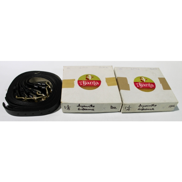 18 MEN'S NEW BLACK LEATHER BELTS - ASST. SIZES