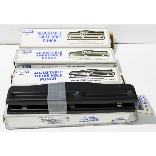 4 NEW THREE HOLE PUNCH