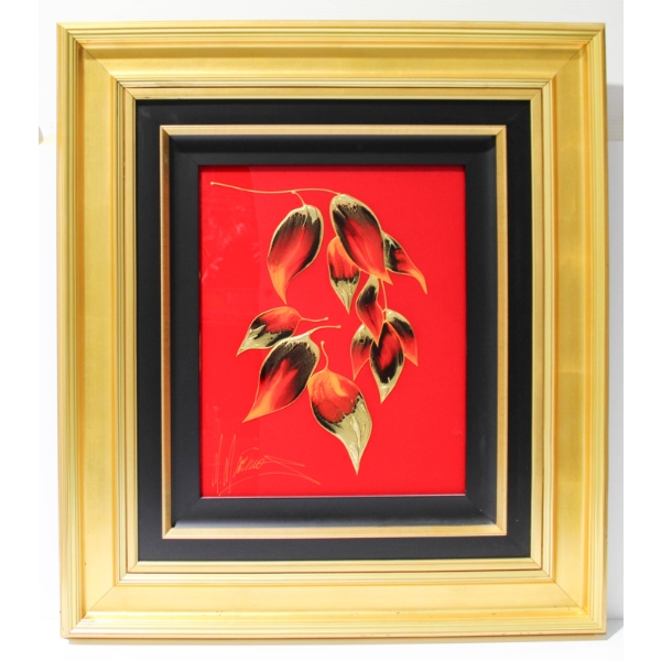 AUTUMN LEAVES MARTIROS MANOUKIAN SIGNED FRAMED ART