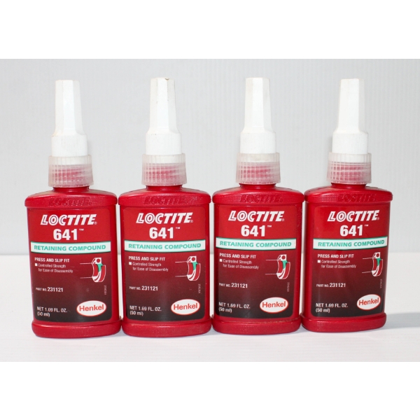 4 X 50ML LOCTITE 641 RETAINING COMPOUND - PRESS & SLIP FIT