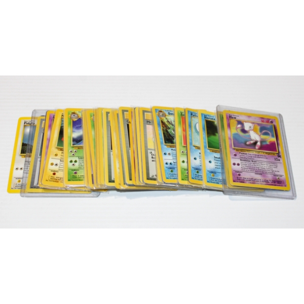 50+ POKEMON 1995 TRADING CARDS - MEW ETC.