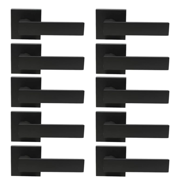 10 NEW MATTE BLACK DUMMY DOOR HANDLES