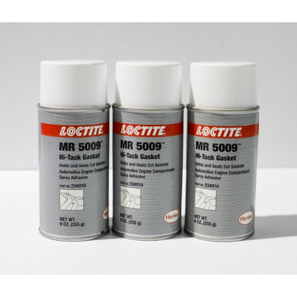 3 LOCTITE MR 5009 HI-TACK GASKET SPRAY ADHESIVE