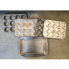Image 1 : ASSORT. BAKING SHEETS / MUFFIN PANS