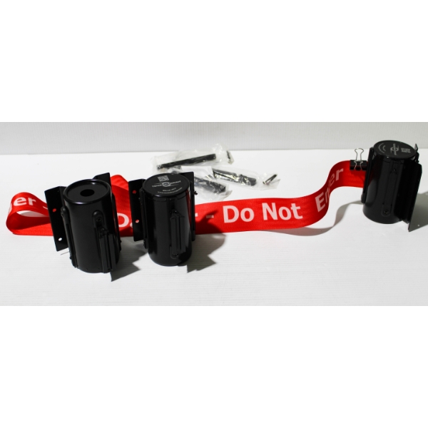 3 NEW TENSABARRIER LINE DIVIDER BELTS - "DO NOT ENTER"