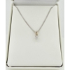 Image 1 : 14K WHITE GOLD DIAMOND PENDANT 