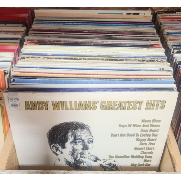 50+ VINTAGE ESTATE LP RECORDS ANDY WILLIAMS GREATEST HITS ETC.
