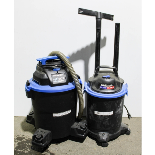 2 MASTERVAC SHOP VACUUMS