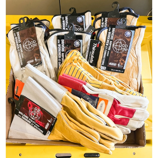 13 PR ASST WORK & DRIVER GLOVES BOB DALE M-XL