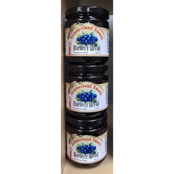 3 SUMMERLAND SWEETS BLUEBERRY SPREAD