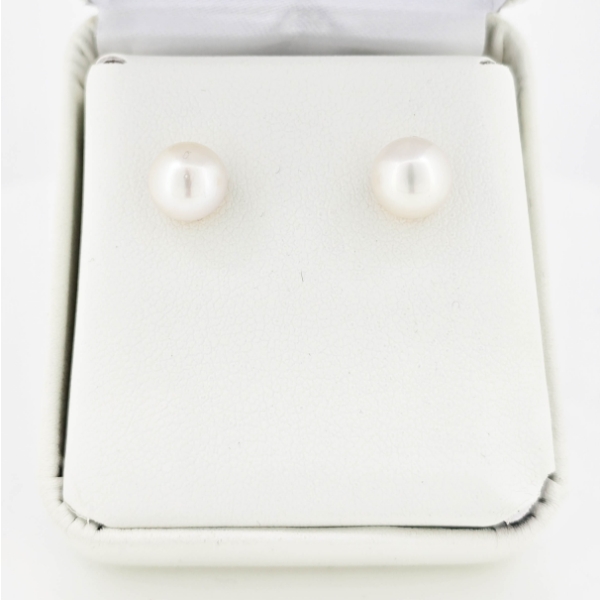 14K GOLD AKOYA 7.5MM EARRINGS