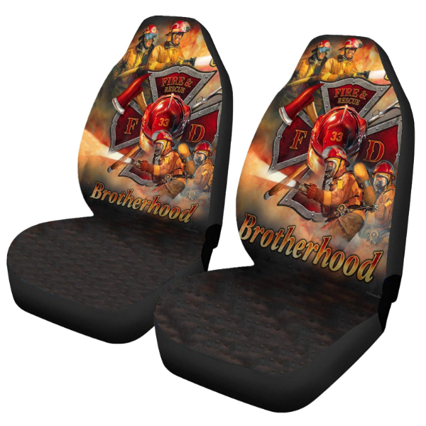 2 NEW NU TRENDZ BROTHERHOOD FRONT CAR SEAT COVERS