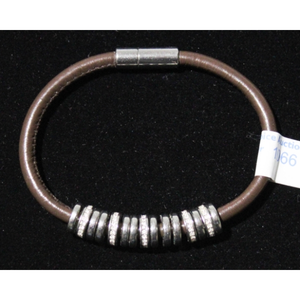 FOSSEL LADIES MAGNETIC BRACELETTE W/ RHINESTONES