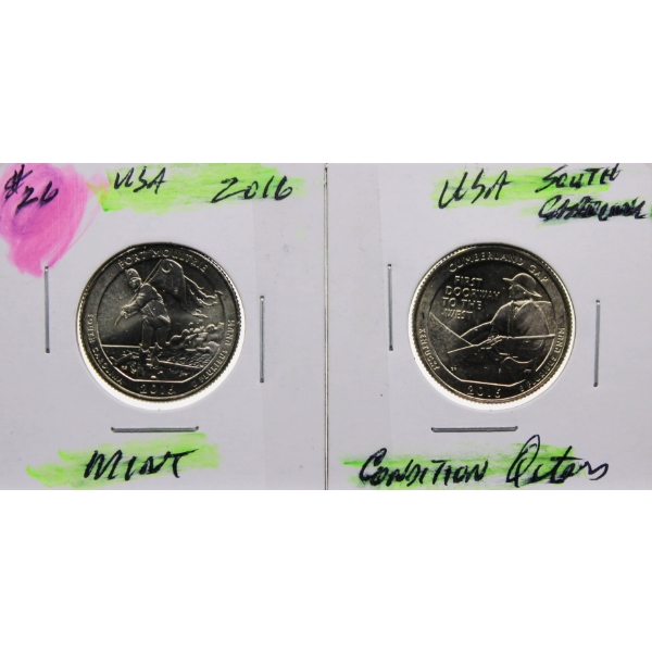 2016 USA KENTUCKY / SOUTH CAROLINA QUARTERS