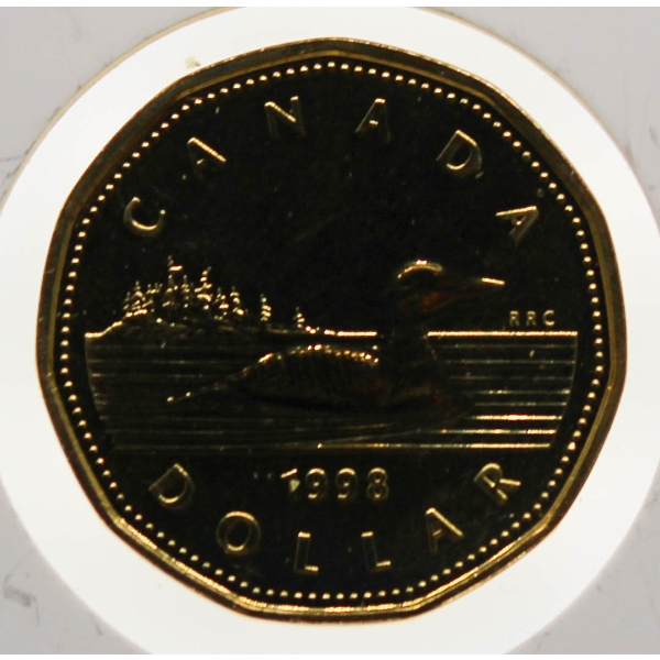 1998W MINT CANADA $1 DOLLAR COIN