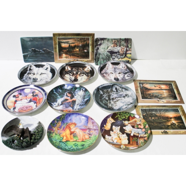 ASST. DISNEY & WOLVES COLLECTOR PLATES