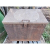 Image 1 : 34" X 24" X 24 H METAL BIN W/ LID