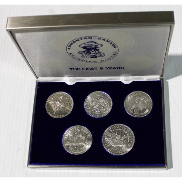 FIRST 5 YEARS EDMONTON KLONDIKE DOLLAR SET