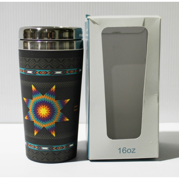 NU TRENDZ SUNBURST TRAVEL MUG - 16OZ