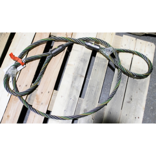 NEW 10FT STEEL ROPE SLING 