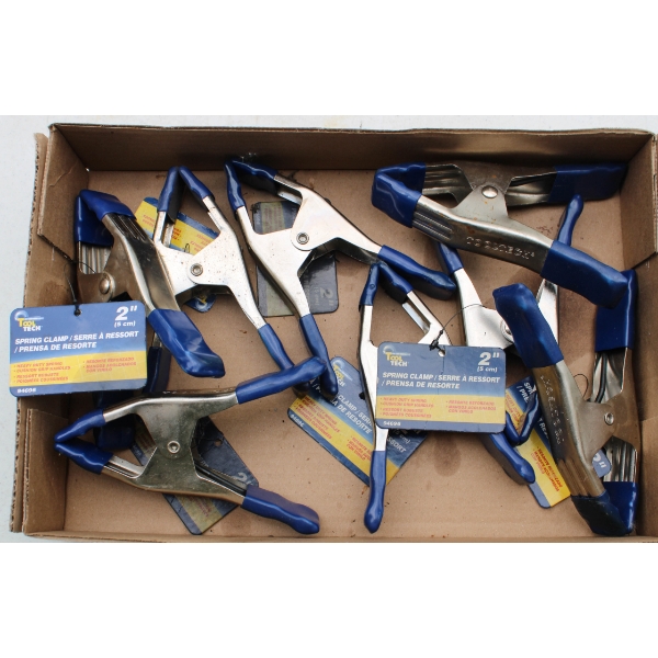 8 NEW TOOL TECH 2" SPRING CLAMPS