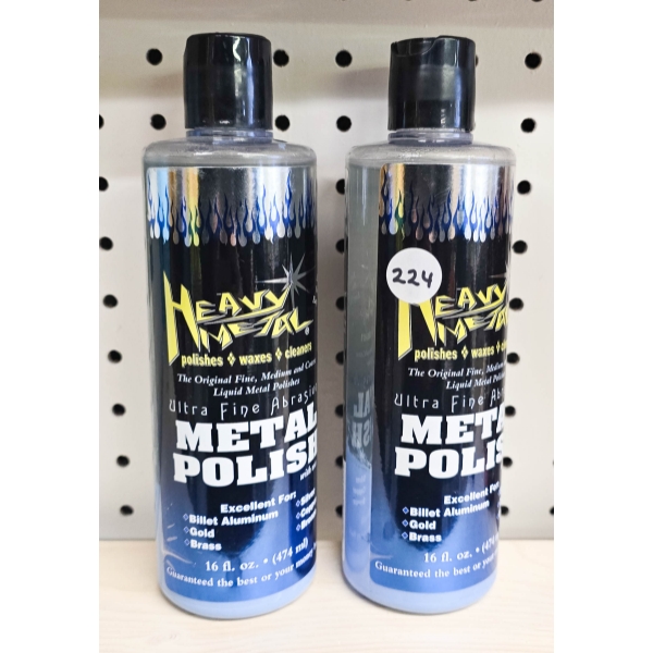 2 NEW HEAVY METAL POLISH FINE ABRASIVE
