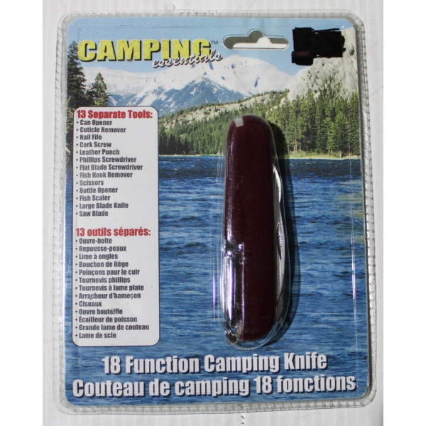 NEW 18 FUNCTION FOLDING CAMPING KNIFE