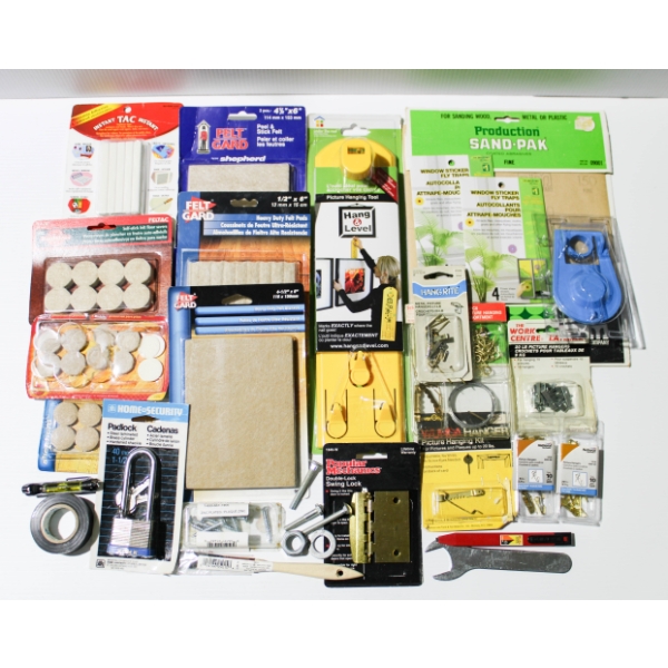 PICTURE HANGING TOOL & HARDWARE ETC.