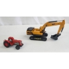 Image 2 : TOY EXCAVATOR & DIECAST TRACTOR