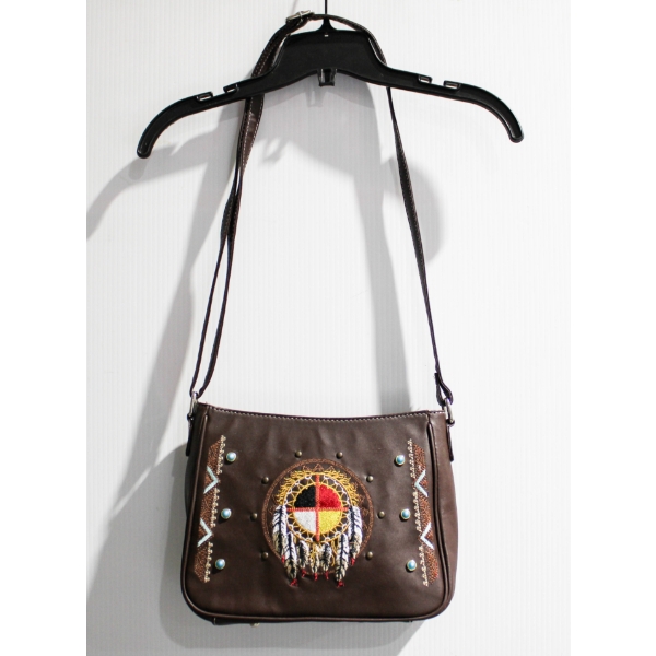 NEW NU TRENDZ MEDICINE WHEEL PURSE W/ SHOULDER STRAP