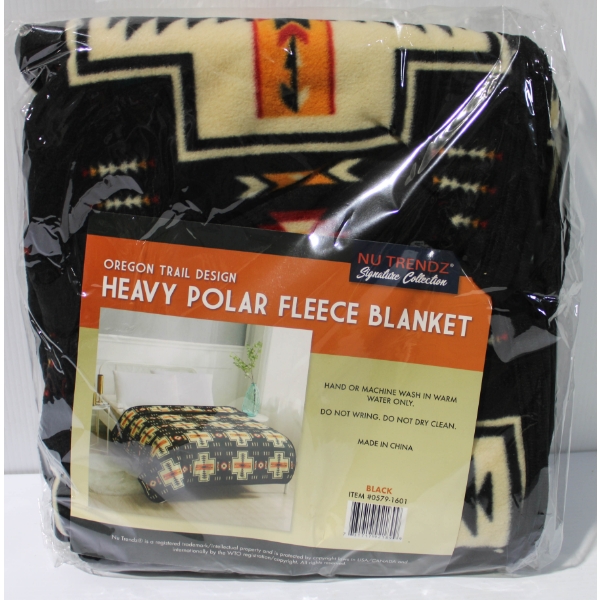 NEW NU TRENDZ OREGON TRAIL POLAR FLEECE BLANKET