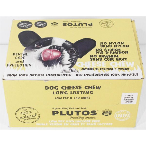 24 PLUTOS DOG CHEESE CHEWS - CHORIZO SMALL